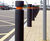 EB100 - MDPE bollard with galvanised mild steel core 1