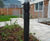 EB400 - slimline MDPE bollard with galvanised steel core 1