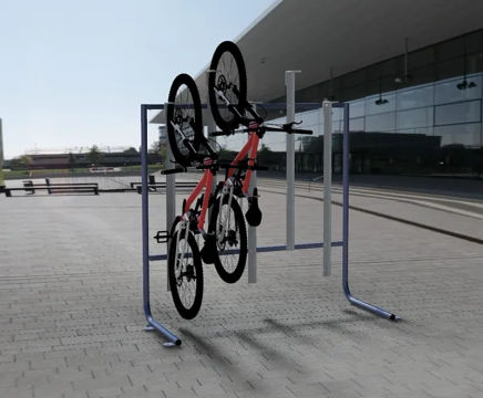 Vertical cycle rack