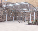Cambourne - contemporary single-sided cycle shelter for 6 bikes - on this page
