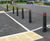 EB200 - MDPE bollard with galvanised mild steel core 1