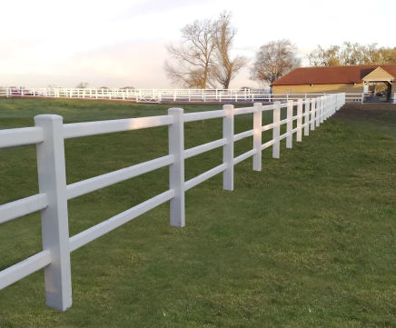 Duralock - recycled PVCu estate safety fencing system