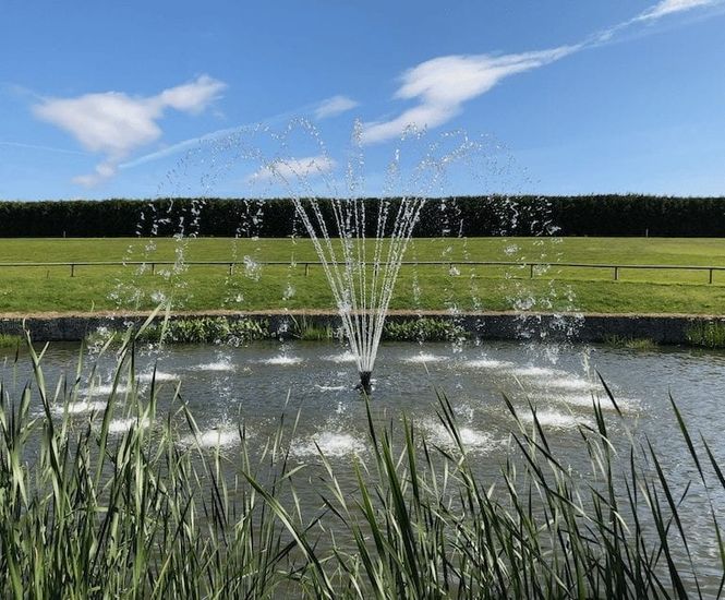 SS2 Cluster Arch fountain at Exeter Golf & Country Club