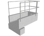 Rectangular channel precast concrete headwalls