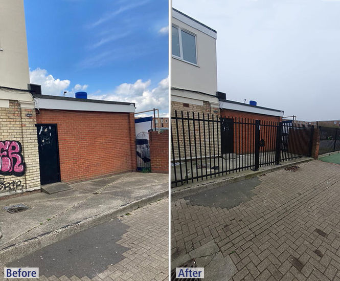 Social club fencing upgraded under the safer streets initiative