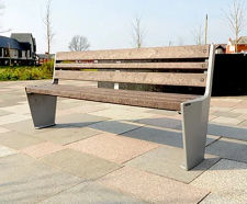 Vistra™ - contemporary recycled plastic and steel seat