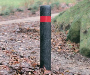 Enviropol® - fixed recycled plastic bollard with banding