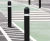 Enviropol® - fixed recycled plastic bollard with banding 1
