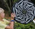 Cyclone - spinning wheel outdoor musical instrument with falling rain sound 3