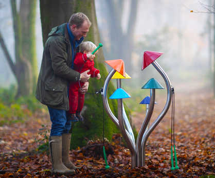 Liberty Bells - outdoor musical mushroom bells 