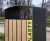 Prax Litter Bin - timber and steel outdoor bin 5