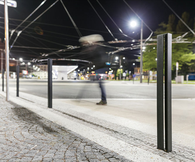 Elias Bollard - galvanised steel contemporary bollard