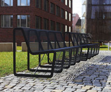 Limpido steel seats and benches