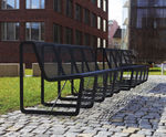 Limpido steel seats and benches