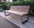 Portiqoa Park Bench - aluminium and wood outdoor seating 6