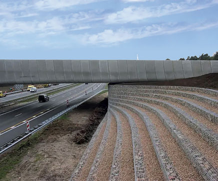 ArmaStone Bridge Abutments, Borkeld, Holland