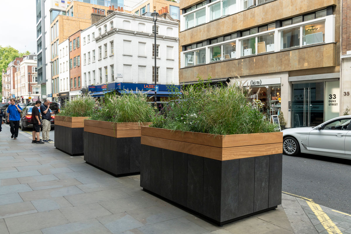 Images for Bespoke HVM barrier planters for outside Selfridges