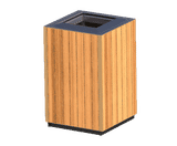 Bespoke timber litter bin – open top - on this page