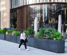 Ultra-high specification, movable planters for Bloomberg Building