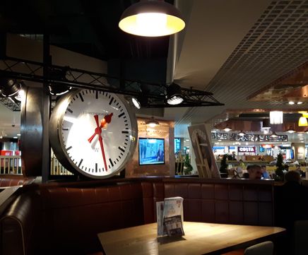 Wetherspoon Bezel Clocks, Birmingham Airport
