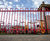 Multi-coloured bow top railings for recreational areas 6