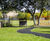 Multi-coloured bow top railings for recreational areas 9