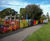 Multi-coloured bow top railings for recreational areas 10