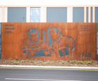 Corten steel screening fence for development at MGM Studios