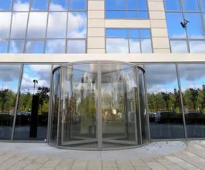Full-glass automatic revolving doors