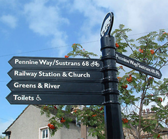 ASF cast iron fingerposts