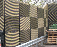 Jakoustic sound barriers and gates for supermarket