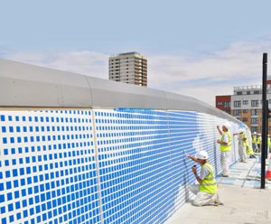Clear anti-graffiti coating protects London Olympics mural