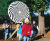 Rotating Disc: Spiral - outdoor metal spinning sensory playground toy 4