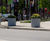 Aster - steel outdoor cylindrical planters for public landscaping 5