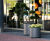 Aster - steel outdoor cylindrical planters for public landscaping 7