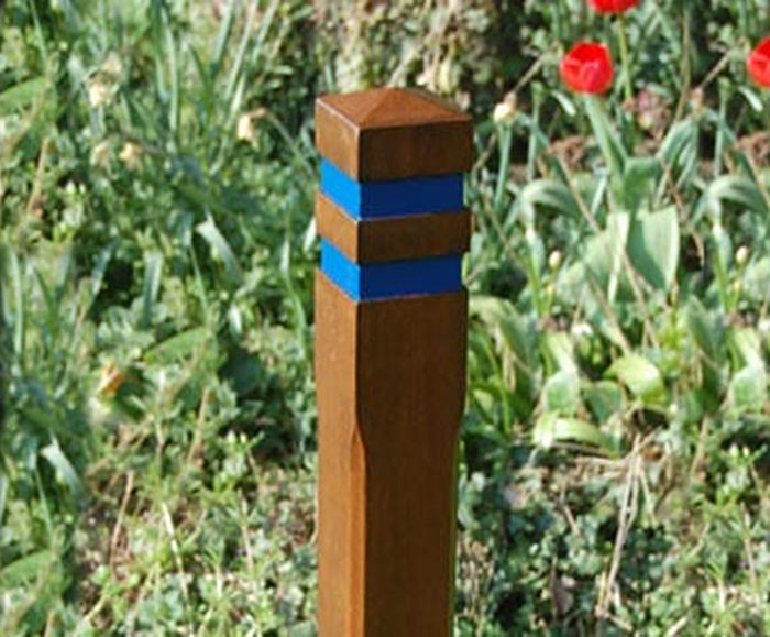 Hardwood timber posts and bollards Branson Leisure ESI External Works