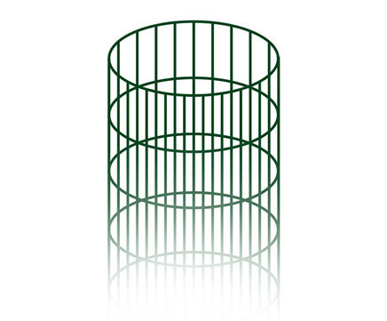 Weldmesh Tree Guard - welded steel mesh tree protection