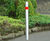 Large recess 304 or 316 stainless steel bollard with semi-dome top 2