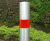 Large recess 304 or 316 stainless steel bollard with semi-dome top 3