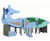 Whale - Steel & HPL multiplay unit with slide, nets & climbing walls 2