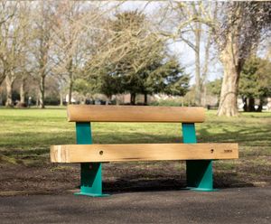 Fordham - recycled steel and reclaimed hardwood seating