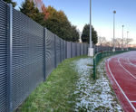 Louvred Screening fence for new Meadowbank Sports Centre