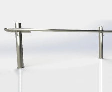 ASF 5002 stainless steel / steel post and rail