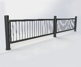 ASF 5002 steel post and rail system - on this page