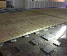 Acoustic floating floor for Cineworld auditorium