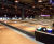 Acoustic floating floor for bowling alley 1