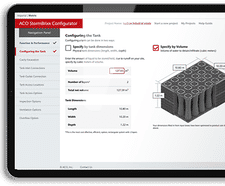Stormwater tank specification - ACO’s new digital tool