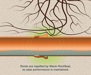 RootSeal Technology protects Wavin OsmaDrain from trees and root ingress