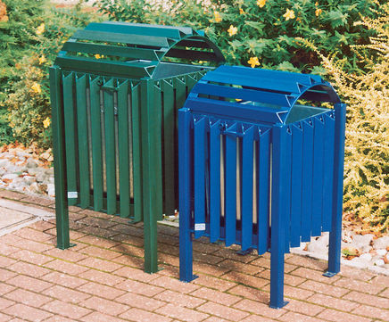 Cardiff lidded or open top litter bin