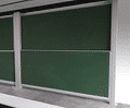 Column sliding notice boards